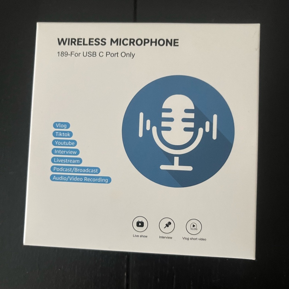 New Wireless Microphone with USB-C Port